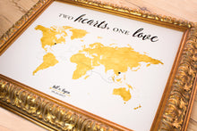 Load image into Gallery viewer, World Map Guest Book - You mean the world to us